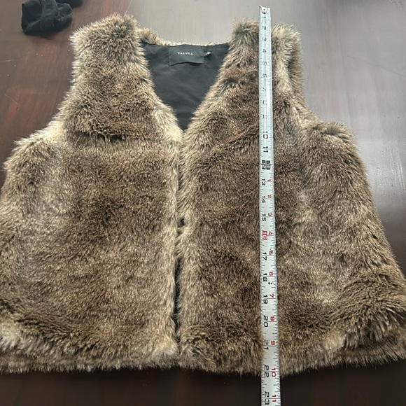 Talula Aritzia Park Slope Faux Fur Vest Women size S - Picture 13 of 13